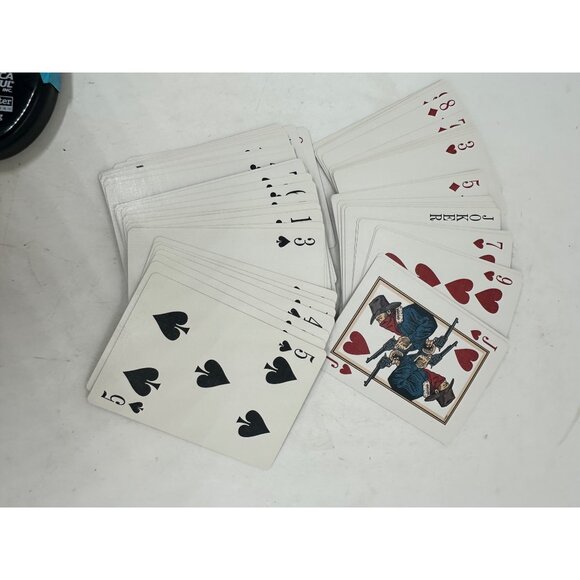 Official Branding Iron Western Playing Cards Linen Finish Double G Design 1995 V - Picture 4 of 7